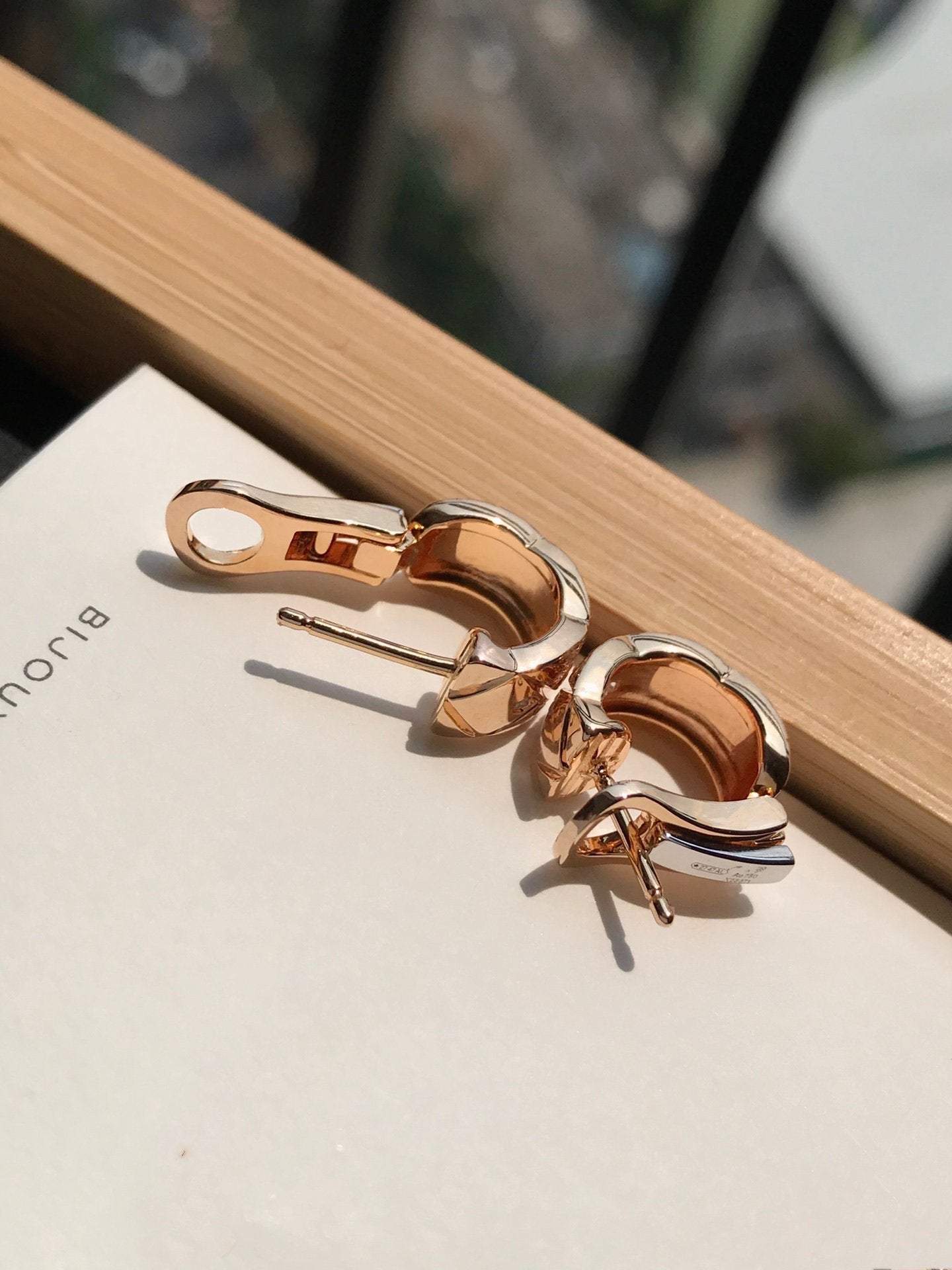 Chanel Crush Cubic Zirconia Pink Gold Earrings