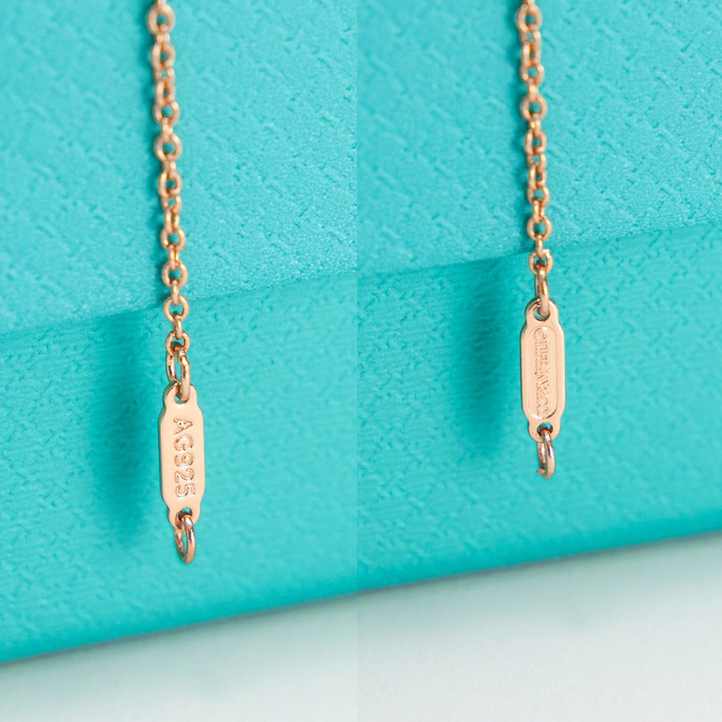 Tiffany Paloma S Graffiti Love Necklace Cubic Zirconia