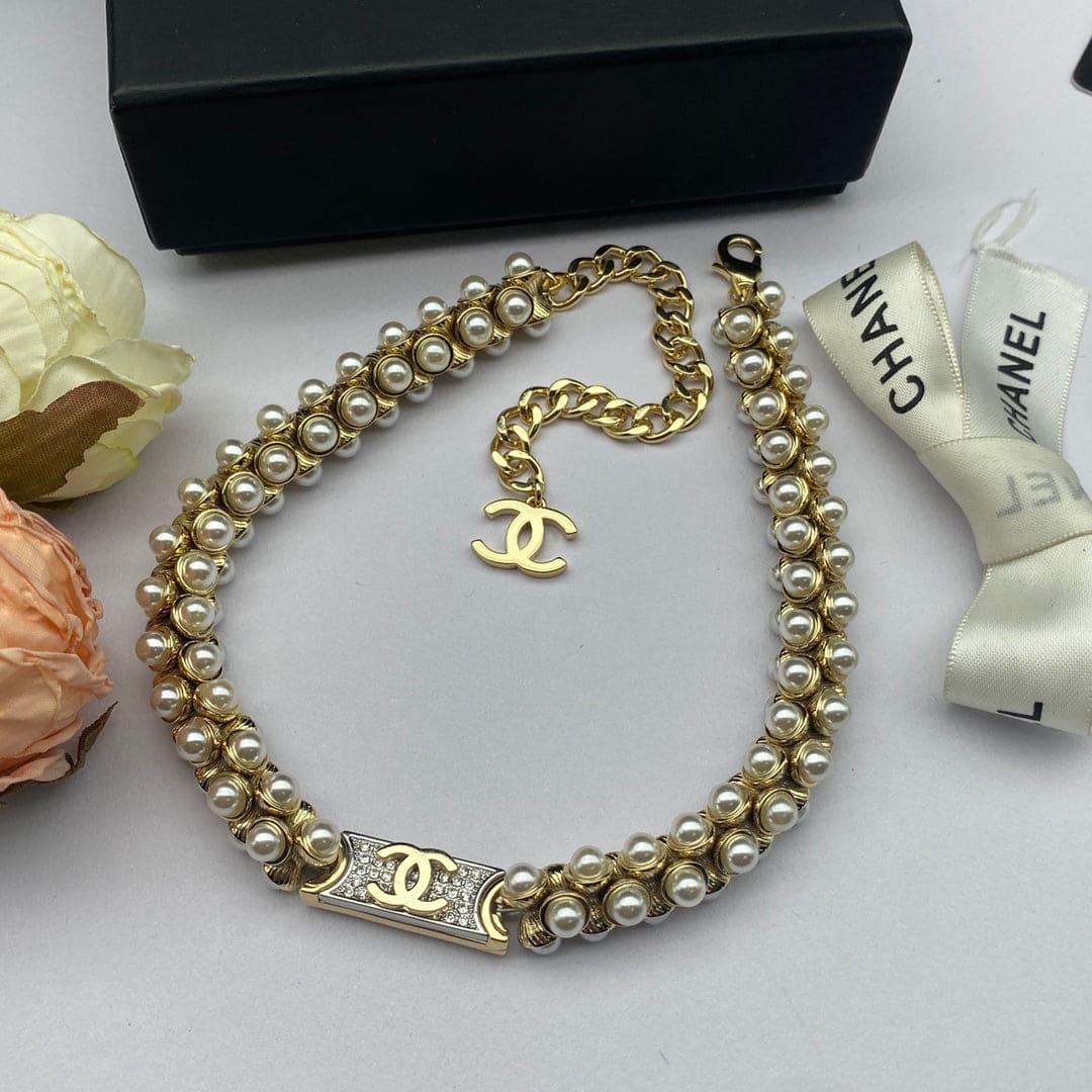 Chanel Pearls Chain 18K Gold Necklace