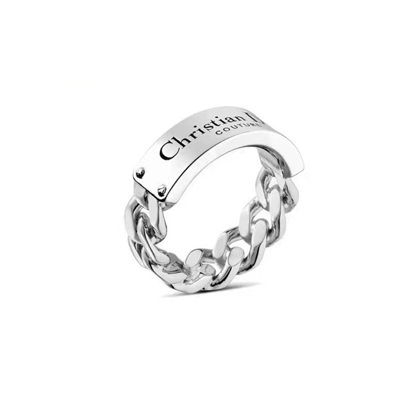Dior Couture Chain Link 18K Gold Ring