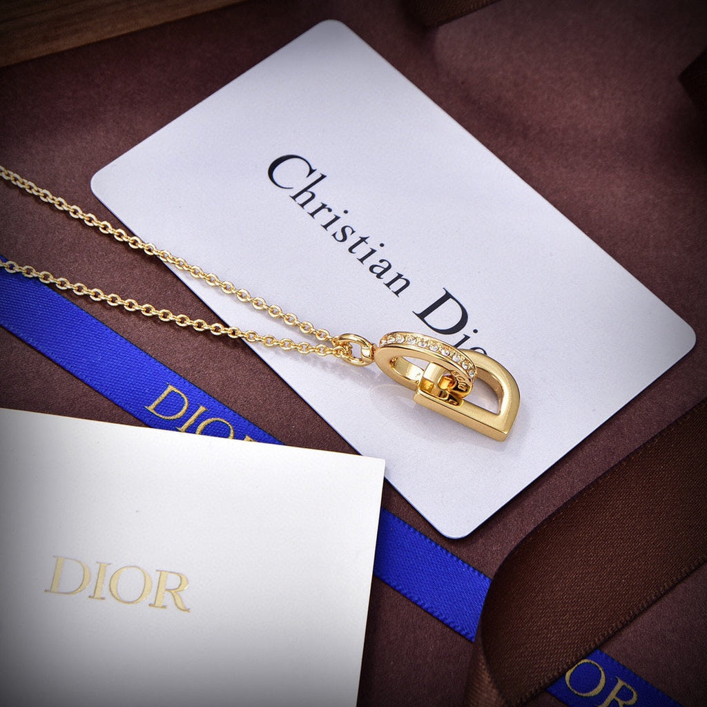 Dior Lock 18K Gold Necklace