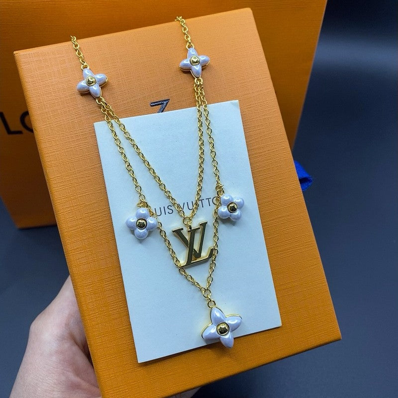 Louis Vuitton Floragram 18K Gold Necklace