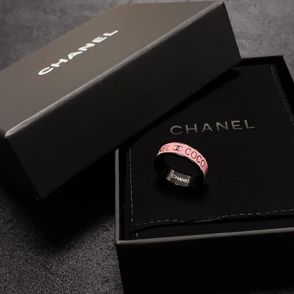 Chanel Coco Pink 18K Gold Ring