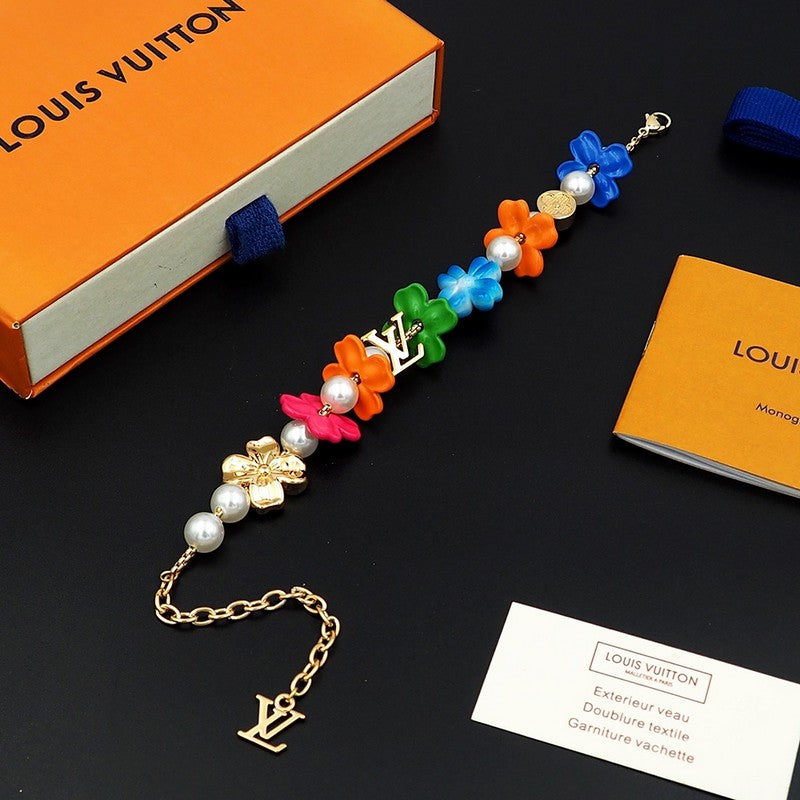 Louis Vuitton Surfin' Flower 18K Gold Bracelet